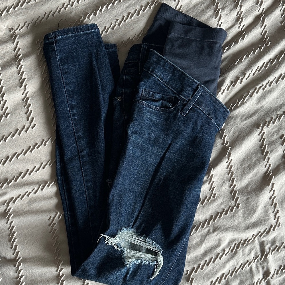 Old Navy Maternity Dark Blue Denim Jeans
